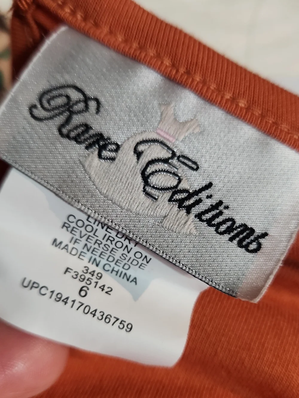 Rare Editions Rust Giraffe Ruffle Top & Printed Leggings - Girls Size: 6